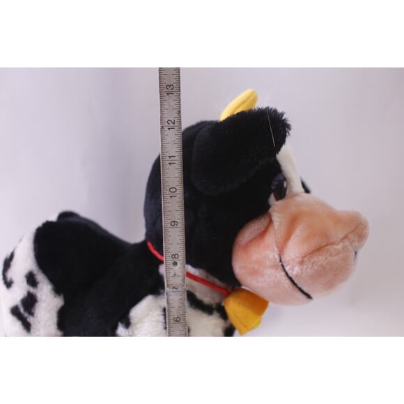 Liberty Toy, Cow, Medium Plush, White Black, Stuffed Animal, ~ 251114-WH 824 - Picture 4 of 5